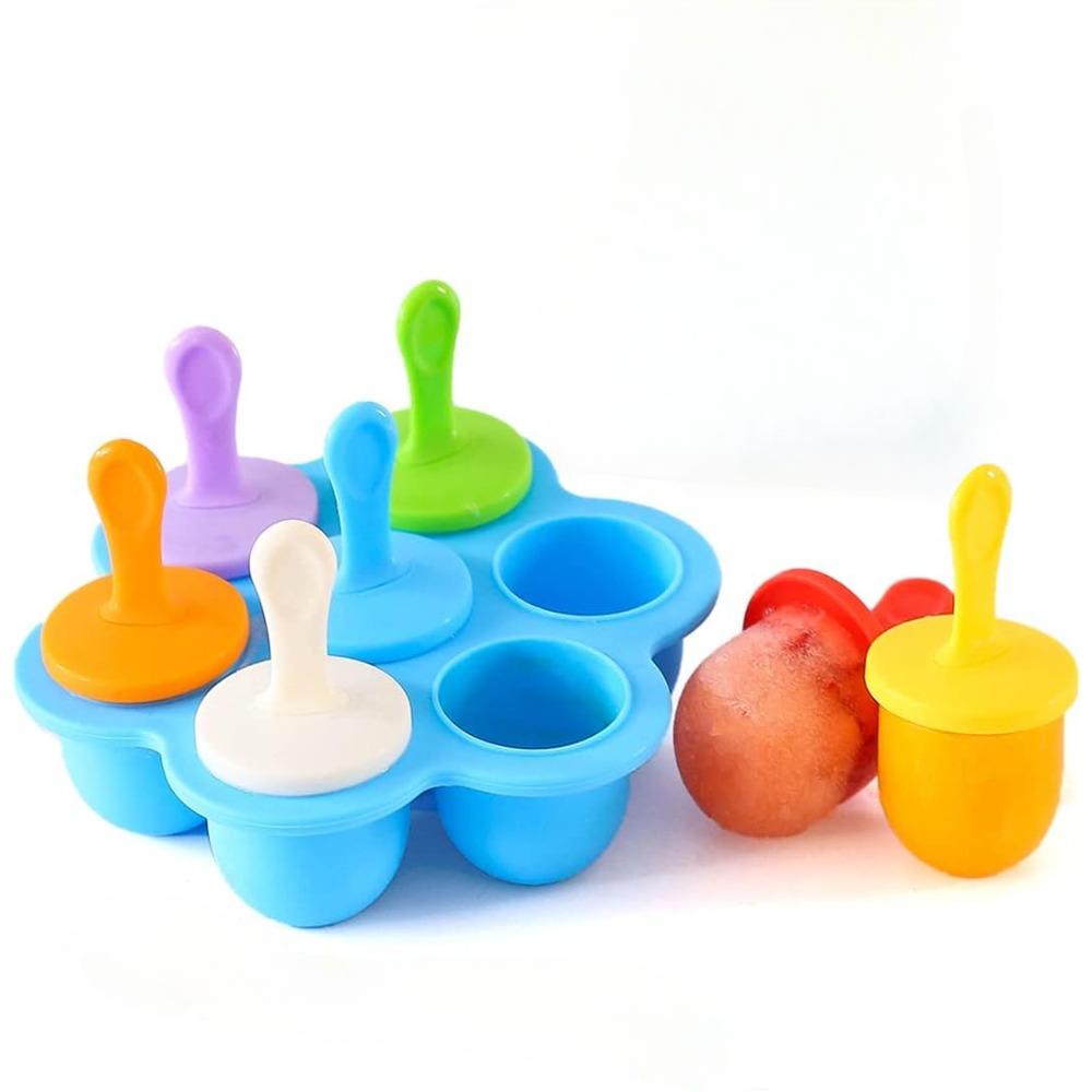 1PC Silicone Popsicle Molds Ice Pop Molds Storage Container for Homemade Food Kids Ice Cream DIY Pop Molds BPA Free