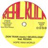 7-дюймовая пластинка ZION TRAIN, I NEUROLOGICALI, RESINA - Hope Inna World / Dub Inna World RCK008 Real Rock UK 2017 UK Регги, Ска и Даб