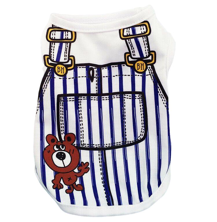 Dog Cat Puppy Kitten Pet Cartoon Spring Summer Autumn Cotton Clothes Clothing Vests Coats Jackets Shirt Dresses Costume
