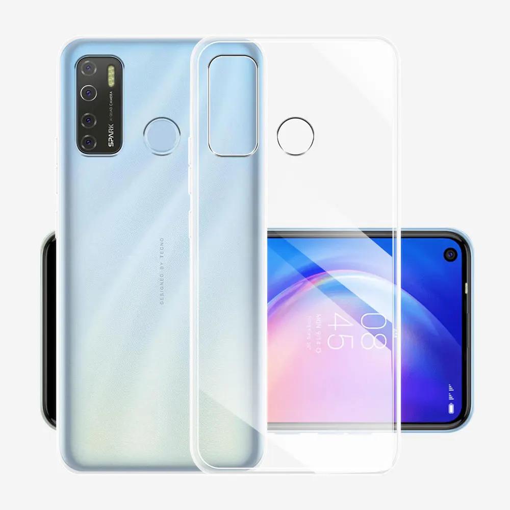 For Tecno Camon 15 Air Case Clear Silicone Soft TPU Phone Case Cover For Tecno Camon 15 Clear Coque or Tecno Camon 18 18P Fundas
