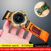 GBD H1000 Холщовый ремешок для умных спортивных часов Casio 3475 GBD-H1000 Модифицированный нейлоновый ремешок с петлей Мужской браслет для активного отдыха и спорта