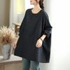DIMANAF Большой размер 2025 Осень Новая футболка Женская Оверсайз Принт Свободная Повседневная Круглый вырез Топы Футболки Рубашки