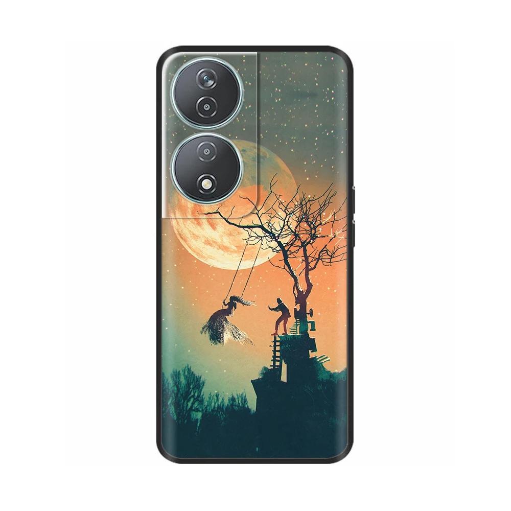 Чехол для Honor X7b Расписной Мультяшный Цветок Силиконовый Funda ТПУ Мягкая Крышка Для Honor X7B 5G Чехлы Для Honor 90 Умный Защитный Чехол