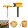2Pcs Wood Router Bits 1/4" 1/2" Shank For Arc Floor Joinery Router Bits For Woodworking Milling Cutter Bits