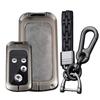 Honda Exclusive Key Key Key Genuine HONDA Heavy 4 Gray [KUNIO] Case, Cover, Holder, Leather, Alloy, Stepwagon, Freed, Elysion, Odyssey, CR-Z, Zest,