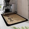Diatom Mud Dish Drying Mat Quick Absorb Water Kitchen Tableware Drain Mats Non Slip Watertight Desktop Table Mat Insulation Pad