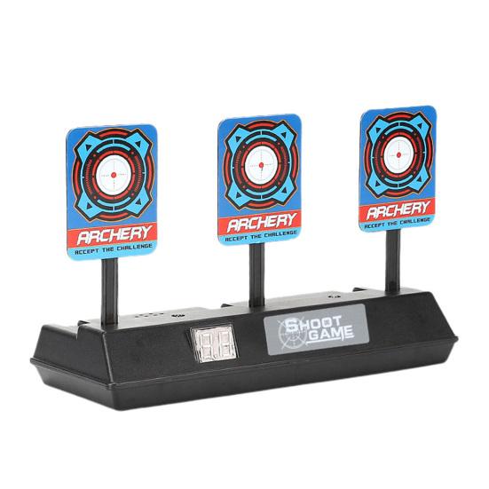 Электрический подсчет очков с мишенью Мобильная вспышка Возврат Автоматическая 3-позиционная мишень для стрельбы по мишеням на открытом воздухе