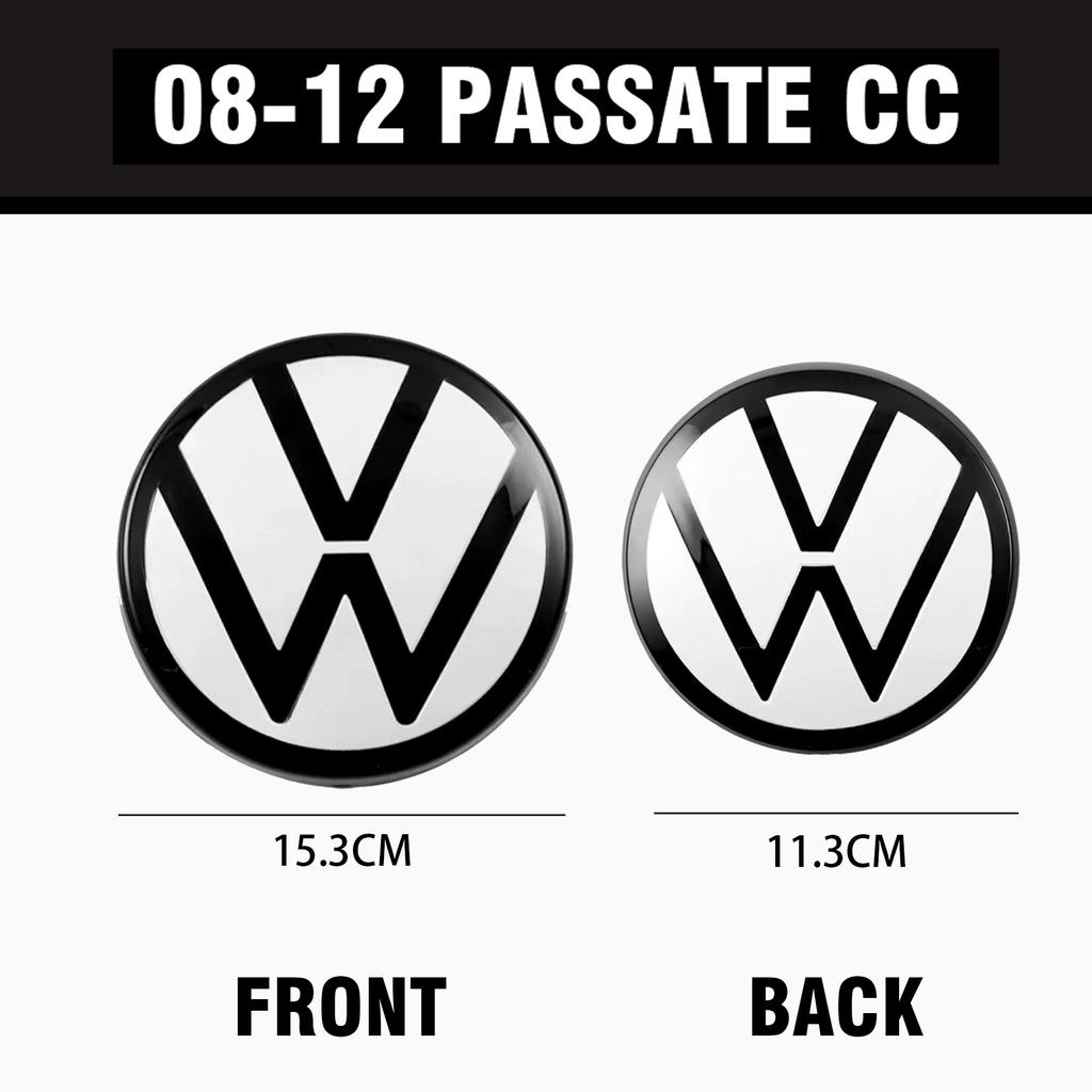 1Set Car Front Grill Badge Trunk Lid Cover Emblem Sticker Decoration For Volkswagen VW PASSAT CC 2008-2012 2021-2023 Accessories