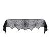 Halloween Decorations Props Black Lace Spiderweb Fireplace Mantle Scarf Cover
