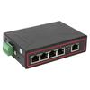 5-портовый коммутатор Ethernet на DIN-рейку, монтаж на DIN-рейку, промышленный дизайн, резервное питание, быстрый
