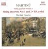 CD BOHUSLAV MARTINU - String Quartets Nos. 1 And 2 Tei Je 8553782 Naxos 2000 Non Japan ObiClassical Used