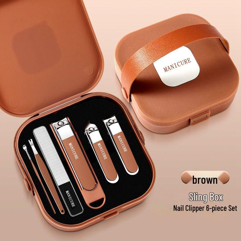 Премиальный набор кусачек для ногтей, устойчивый к смазыванию и брызгам, для мужчин и женщин