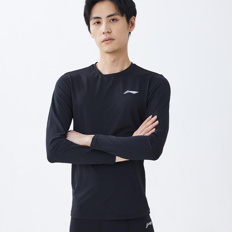 Li Ning Мужская одежда для фитнеса Черная с флисовой подкладкой Минималистичная Умеренная LNXY029-1