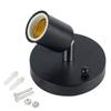 Copper Colored Metal Retro Universal Lamp Holder With 180 Degree Turning Screw Mouth Ceramic Lamp Head