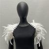 Halloween Costume Accessories Feather Shawl Fake Collar Gothic Style Masquerade Stage Walk Show