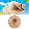 Stylish Sun Shade Hat DIY Painting and Decorating Straw Hat for Outdoor Picnic DIY Painting and Embellishing
