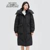 Women's Mid-Length Thick Duck Down Jacket with Detachable Hood