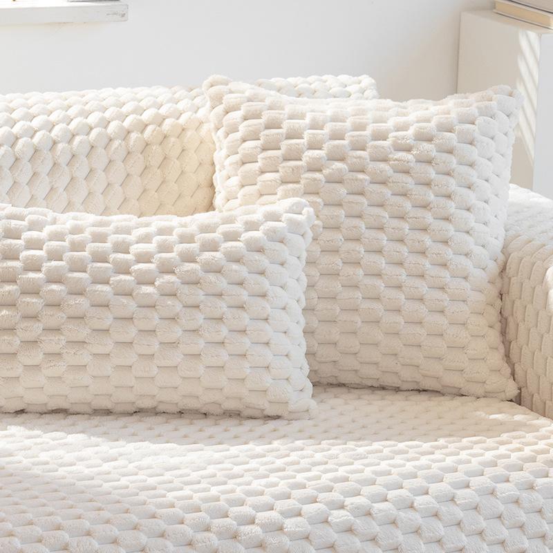 Winter Plush Sofa Cushion Thickened Seat Cushion Simple Modern Non-Slip Sofa Cover Cloth Towel