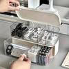 Double-layer Transparent Cable Storage Box - A Compact Home and Office Solution for Wire and Charger Storage