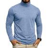 Men S Long Sleeve High Neck Basic T Shirt Casual Top
