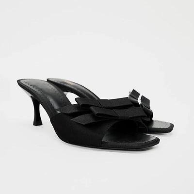 Модные женские туфли с открытым носком женские тапочки новые бабочка-узел платье тапочки женские летние бестселлер каблуки женские