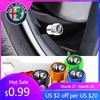 For Alfa Romeo 4PCS Car Badge Wheel Tires Valve Caps Metal Tyre Dust Covers For Alfa Romeo 159 Giulietta Giulia 147 Mito 156 Ste