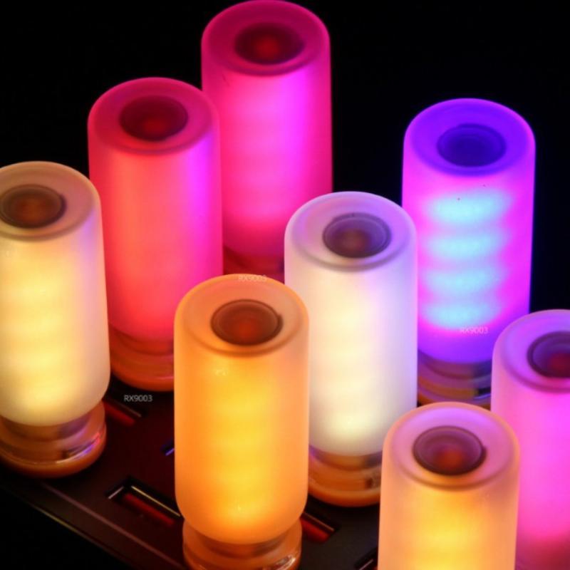 Автомобильная USB LED Спиральная Лампа с Сенсорным Диммированием 5В Ретро Светодиодные Лампочки 1Вт Ночник Туристическое Декоративное Светодиодное Освещение