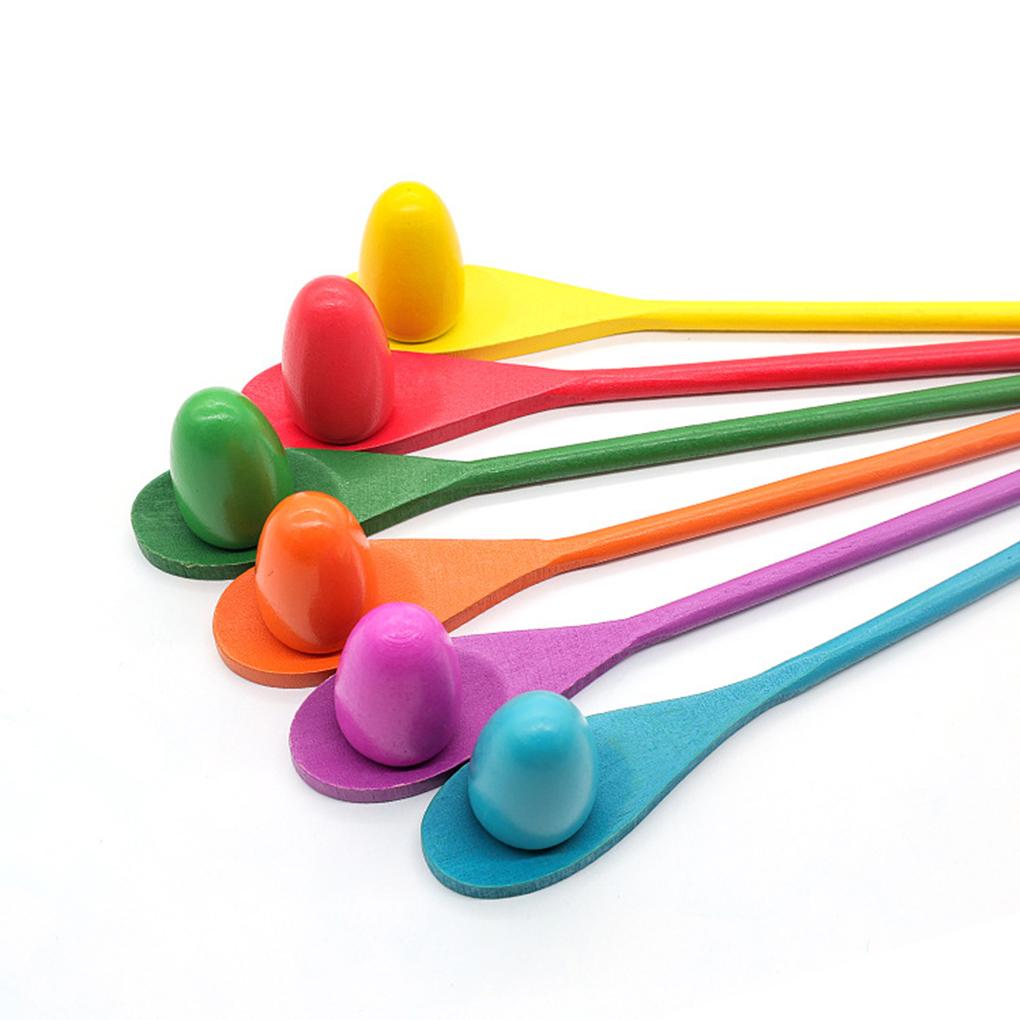 ABS деревянная ложка держатель мяча для детей балансировочное яйцо тело интеллектуальное тренажерное оборудование