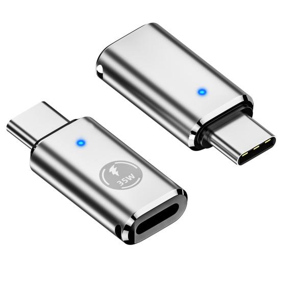 Адаптер для зарядки 35 Вт, зарядный PD, быстрая передача, высокоскоростной 8-контактный разъем «мама» на тип-C «папа», многоцелевой