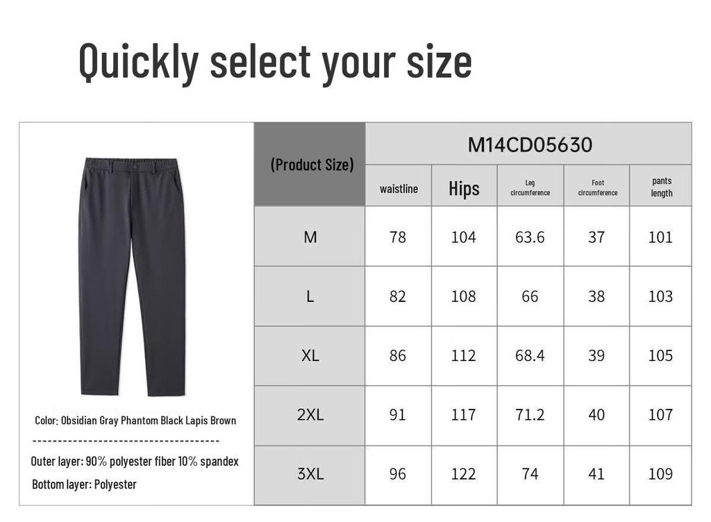 CAMEL Men's Fleece-Lined Water-Repellent Softshell Pants