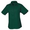 Premier Womens/Ladies Poplin Short-Sleeved Blouse