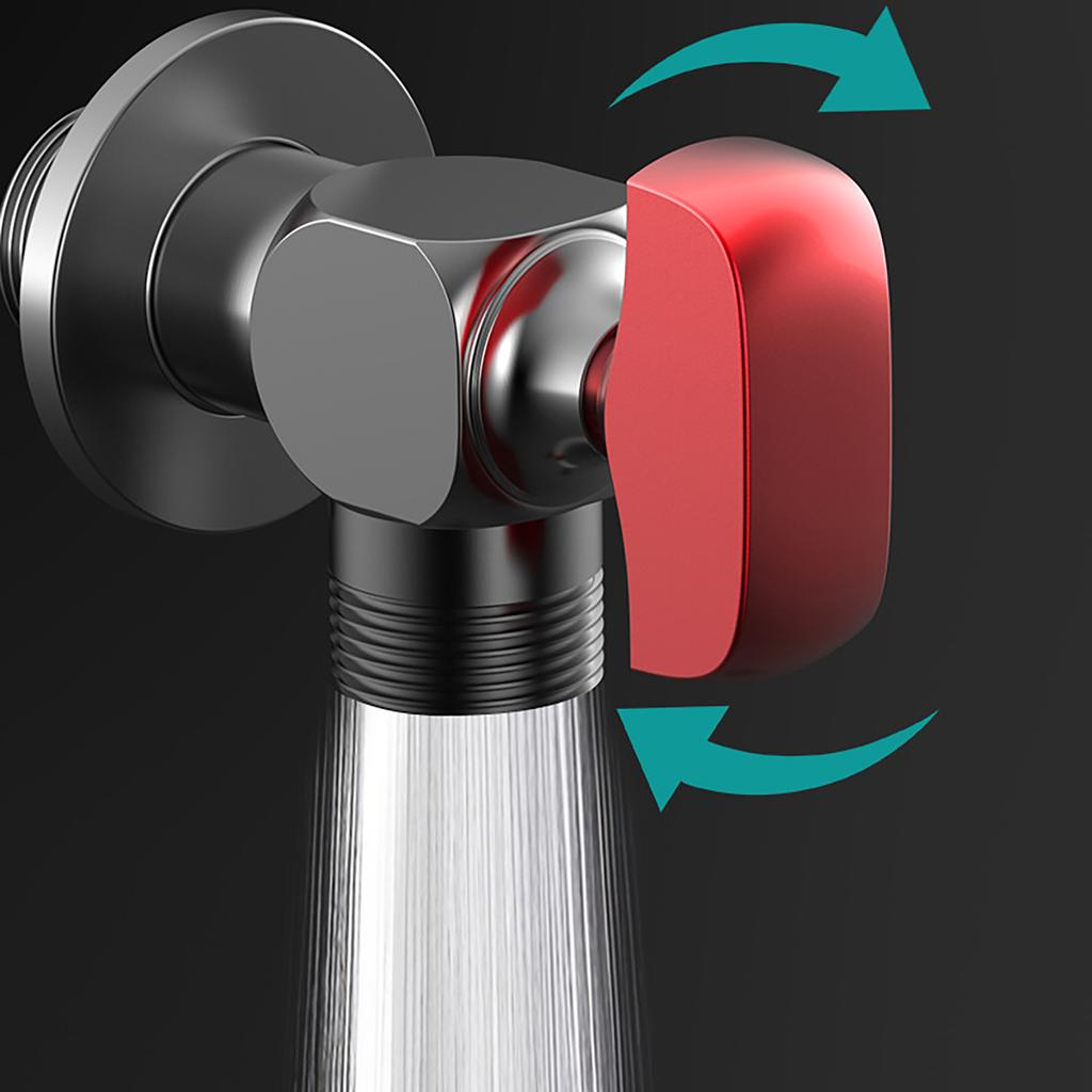 2pcs Water Heater Ball Valve 1/2inch Triangle Switches Simple Operate Triangle Valves for Residential Installation