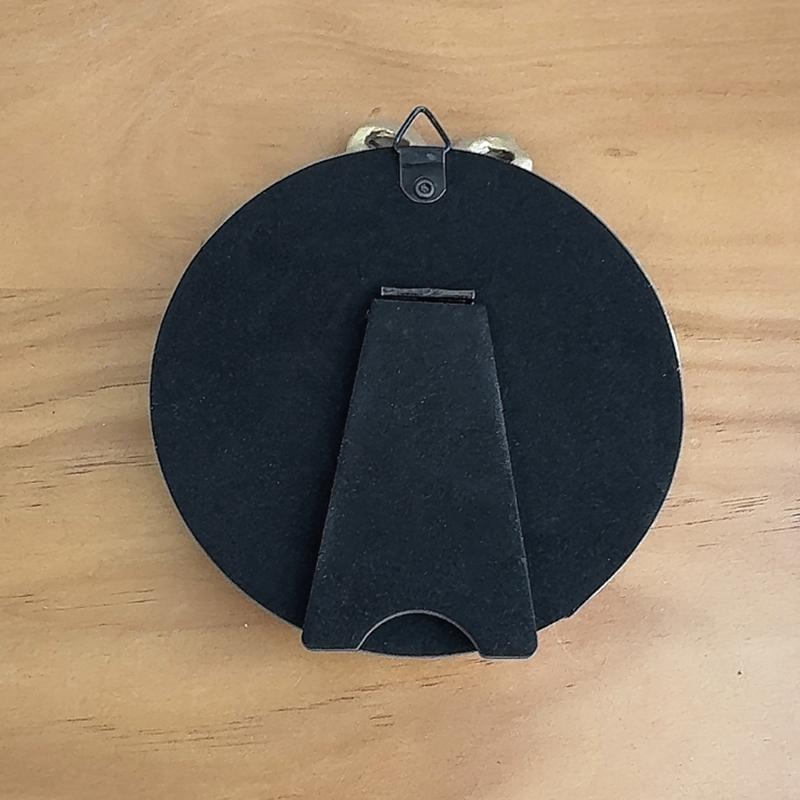 1PC Elegant Convenient Durable Gift Round Mirror Lightweight Sturdy Dressing Table Retro Decorative Mirror