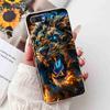 For Realme C2 RMX1941 6.1" Case Summer Fresh Mint Soft Silicone TPU Cover For Oppo Realme c2 C2 Luxurious Flowers Bumper Shell
