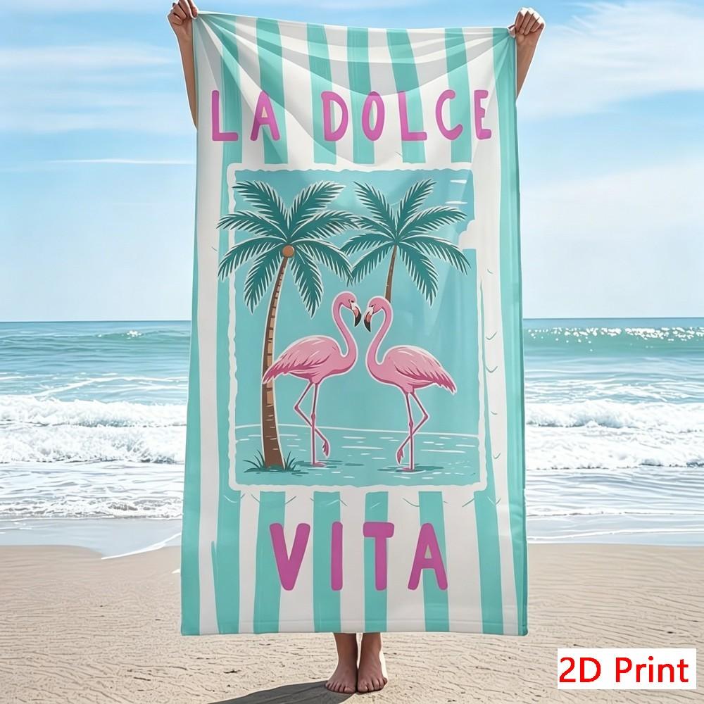 Уникальное пляжное полотенце La Dolce Vita Большое в итальянском стиле Коврик для бассейна Микрофибра Быстросохнущее Спортивное полотенце Креативный летний подарок на праздник XXL