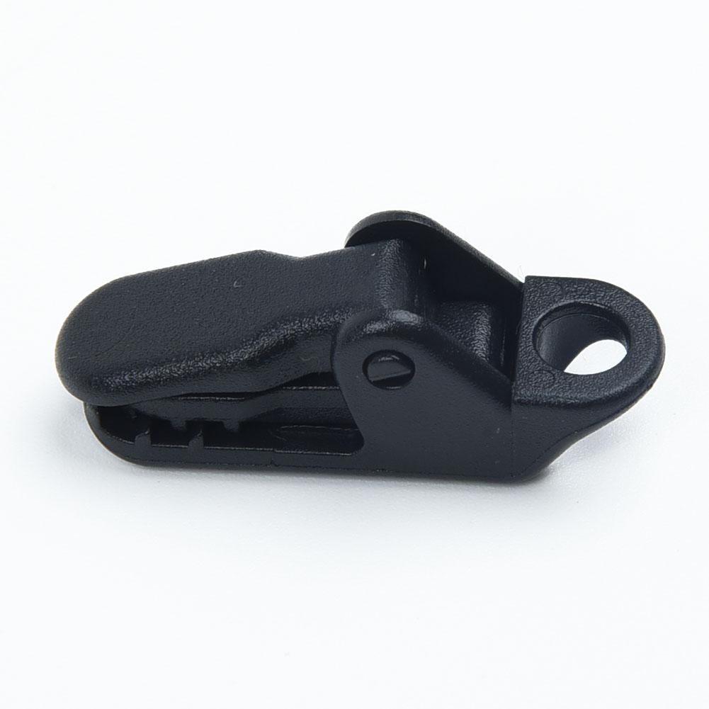 Черный зажим типа «крокодил», нейлоновый пластик, набор из 10 шт., легкий уличный держатель с застежкой