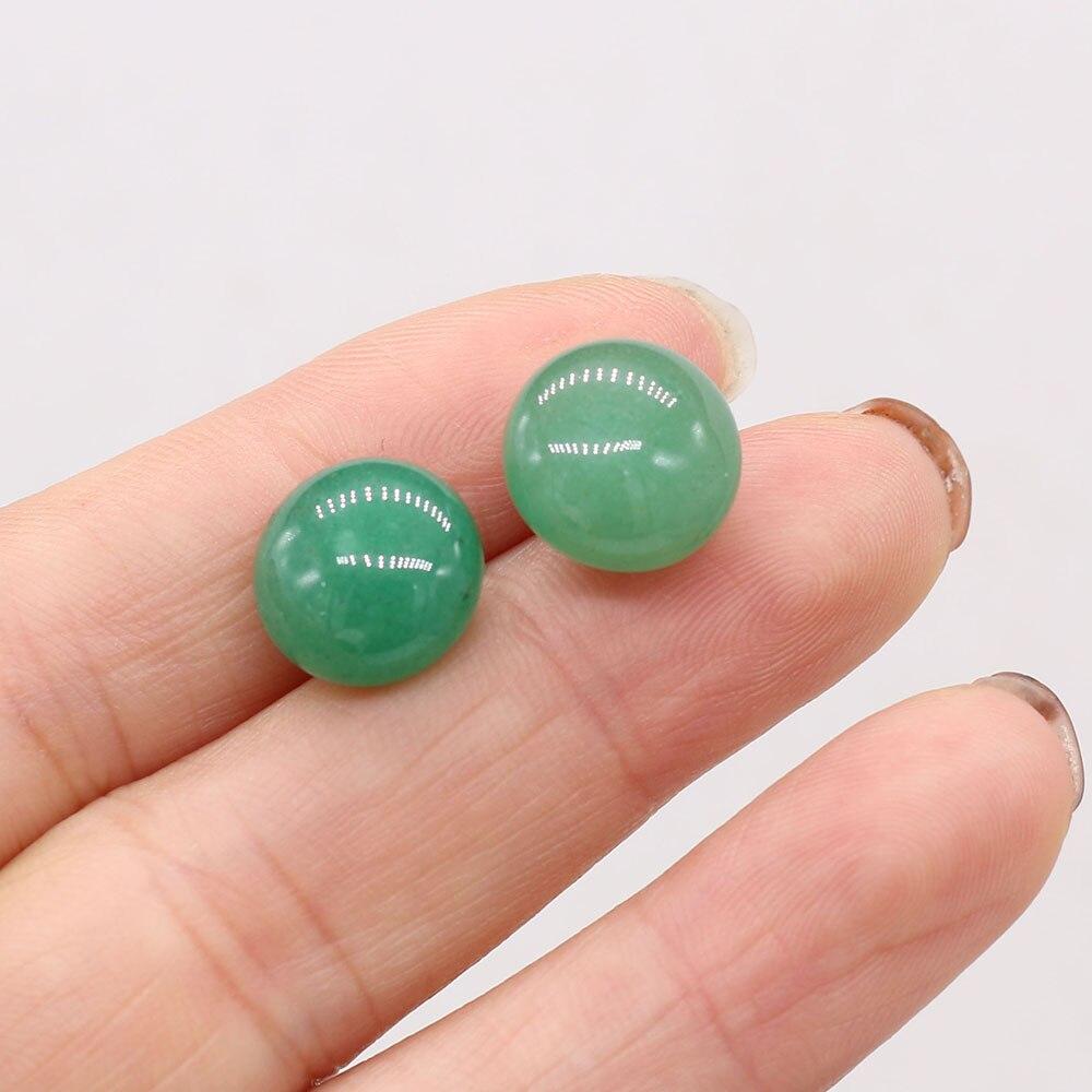 Серьги из натурального камня для женщин, серьги-гвоздики с хлебными бусинами, серьги-гвоздики на свадьбу, день рождения, любовь, романтический подарок