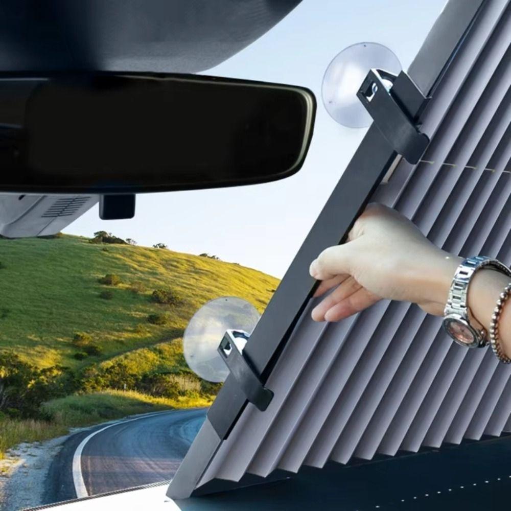 Retractable Set Car Sunshade Foldable Design Windshield Sun Shade Sun Visor Covers  Rear Window