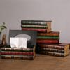Винтажная коробка для салфеток в европейском стиле с поддельной книгой