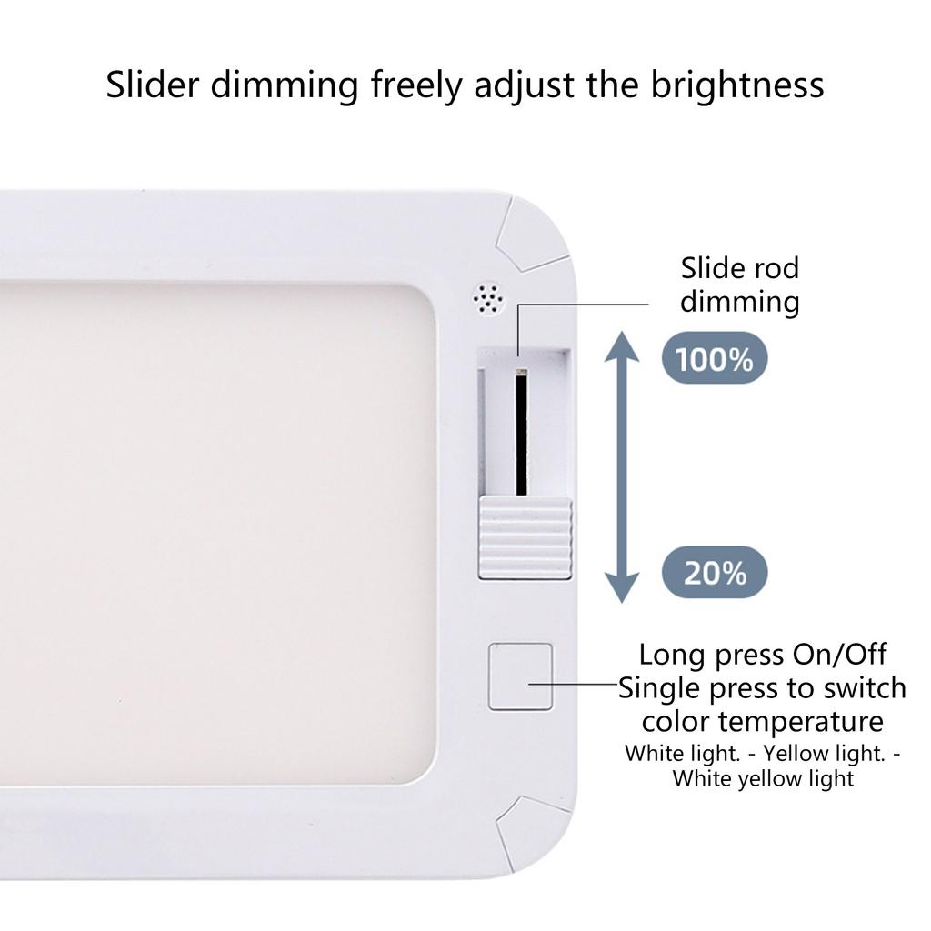 Аксессуары для внутреннего освещения потолков для караванов, 3-цветный светодиодный светильник с регулируемой яркостью, суперяркий для управления яркостью автодома