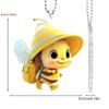 Реалистичное животное, милая маленькая пчелка, 2D акриловый кулон, зеркало заднего вида, подвесной декор, автомобильные аксессуары, подвесной орнамент для автомобиля