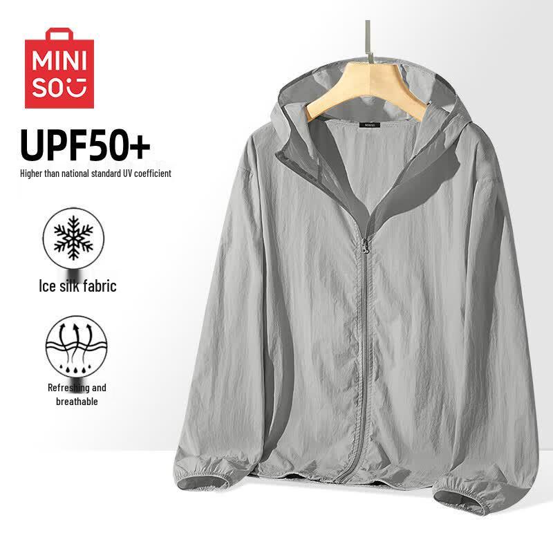 MINISO Мужская куртка с капюшоном и защитой от солнца UPF 50+