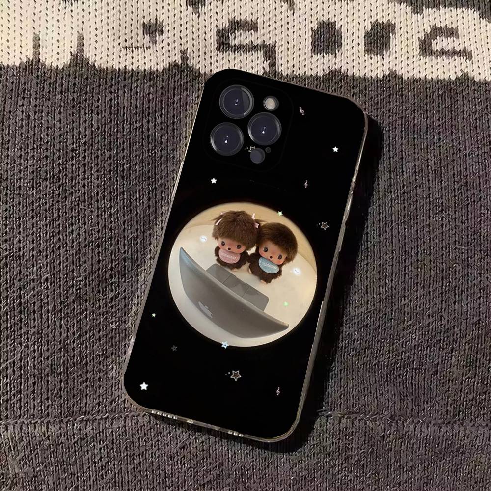 Cute Monchhichis Phone Case For iPhone17 16 15 14 13 12 11 Pro Xs Max Mini Plus Antislip Shockproof Hard