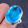 Swiss Blue Topaz Gemstone 925 Sterling Silver Jewelry Ring Size 7