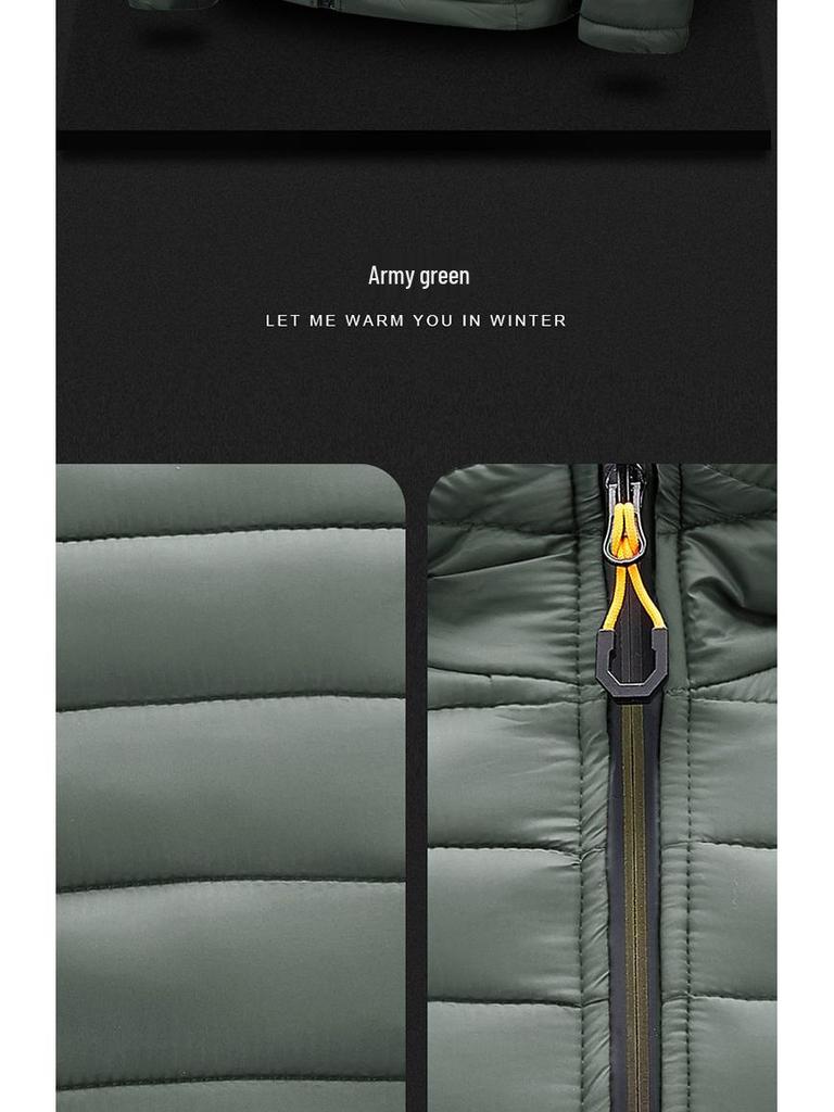 2024 Men's Hooded Light Cotton Jacket for Autumn & Winter