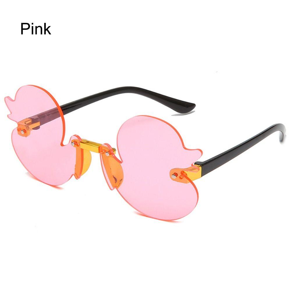 Colorful Children's Sunglasses UV400 Protection Party Decorative Glasses Rimless Shades  for Kids
