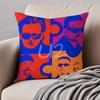 Classic Rock Band UU2 Cushion Cover Pillowcase Antidustmite Invisible Zipper Short Plush Sofa Cushion