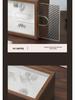High-End Walnut Color Tissue Box - Chinese Style Minimalist Design for Desktop, Coffee Table, Living Room, Bedroom, or Office