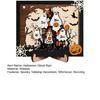 Halloween Ghost Family Sign Wooden Ghost Picture Frame Tabletop Decoration for Halloween Farmhouse Shelf Desktop Home Decor