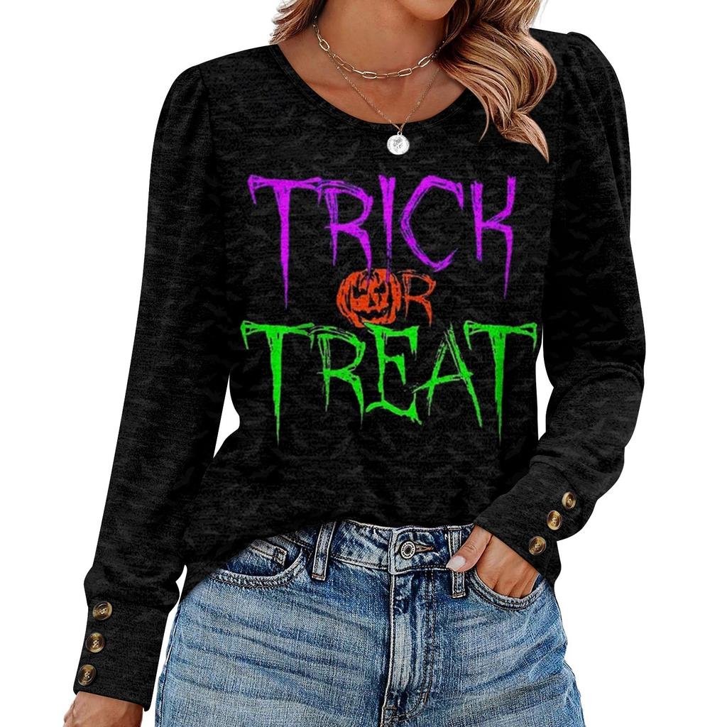 Women's Retro Printed Fashionable Long-sleeved Top